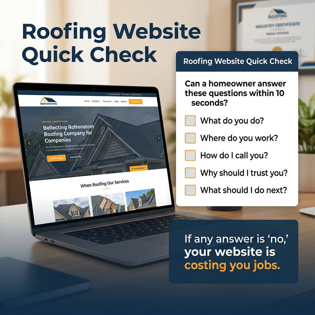 Roofing Website Quick Check Checklist
